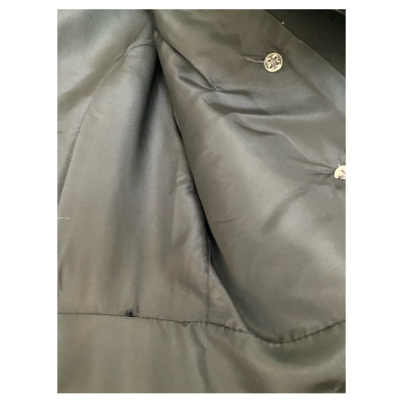 Vintage Black Military Pea Coat - Picture 3 of 7